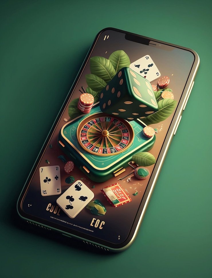 Pengguna membaca informasi panduan responsible gaming di perangkat mobile