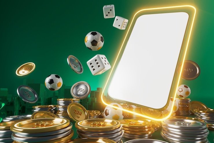 Suasana pemain menikmati pertandingan sepak bola di layar smartphone dengan antarmuka cbr150